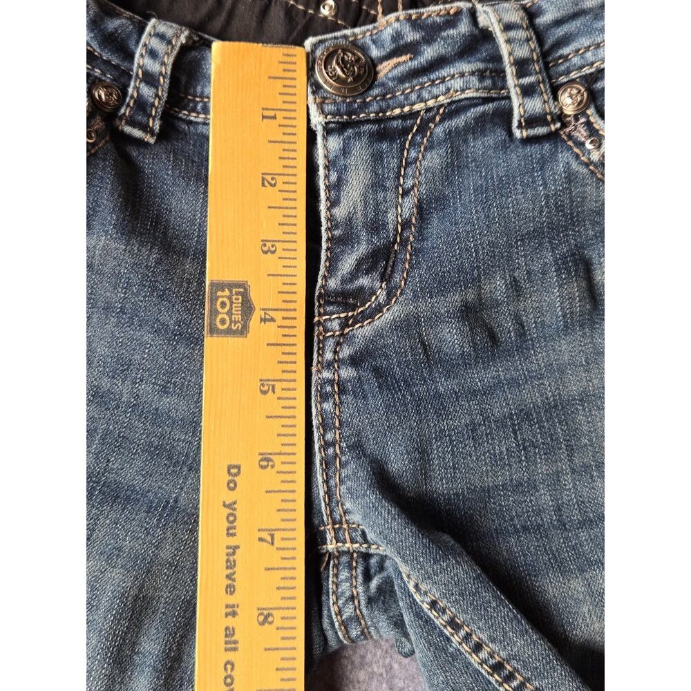 Grace In L.A. Women's Jeans Embellished Stretch Size 28 Low Rise Measures 30x30 - Picture 10 of 16